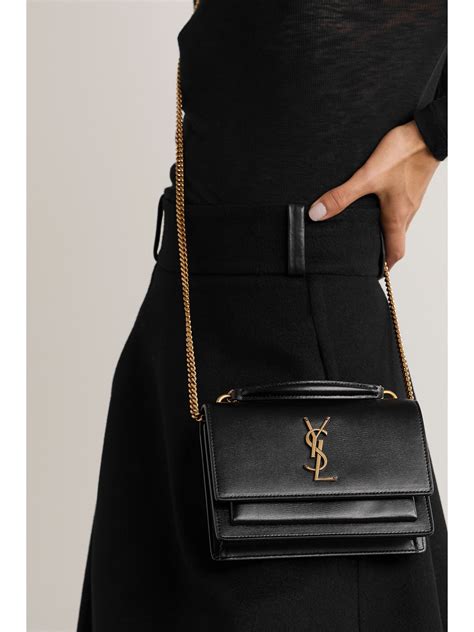 ysl sunset bag all black|ysl sunset bag small.